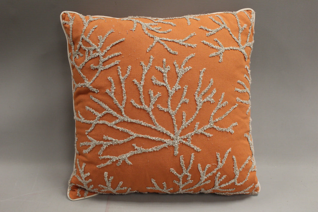 Coral Accent Throw Pillow - Sea Side Beach - 17