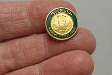 Load image into Gallery viewer, Presidential Academic Fitness Award Pin - Green &amp; Brass - Used