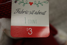Load image into Gallery viewer, Santa Fabric Sit About - 15&quot; Tall - New