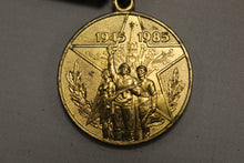 Load image into Gallery viewer, Russian Jubilee Medal - 40 Years of Victory in the Great Patriotic War - Used