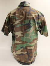 Load image into Gallery viewer, US Navy Seabees Woodland Short Sleeve Combat Jacket - Large Long - Used