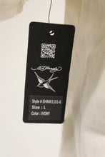 Load image into Gallery viewer, Ed by Ed Hardy Embroidered Chest LogoT Shirt - Large - Ivory - New