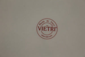 Vietri Italy Christmas Snow Day Chop Plate/Platter - 13 Inches - Used