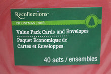 Load image into Gallery viewer, Recollections 5" x 6.5" Red Cards &amp; Envelopes - Set of 40 - New