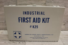 Load image into Gallery viewer, Industrial Metal First Aid Kit Box with Supplies - #K25 - Used