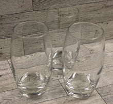 Load image into Gallery viewer, Set of 3 Old Fashion Whiskey Beer Drinking Glasses - Clear - Used