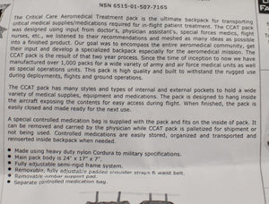Critical Care Aeromedical Transport/Medical Trauma Pack - 6515-01-507-7165