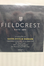 Load image into Gallery viewer, FieldCrest Satin Stitch Damask 500 tc Sheet Set -Full - White - New