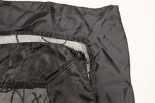 Load image into Gallery viewer, Black Organza Table Top Sash - 70&quot; x 66&quot; - Set of 5 - Used