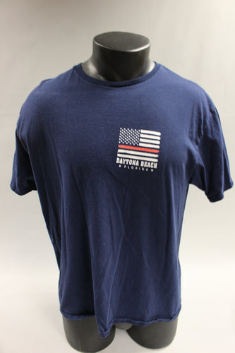 Daytona Beach Florida Fire EMS Men's T Shirt Size Large -Used