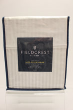 Load image into Gallery viewer, FieldCrest Satin Stitch Damask 500 tc Sheet Set -Full - White - New