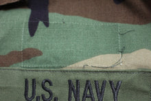 Load image into Gallery viewer, US Navy Seabees Woodland Hot Weather Combat Jacket - Large Regular - Used
