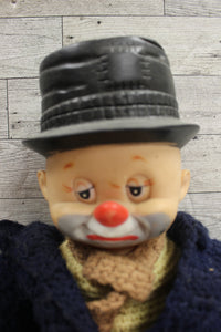 Vintage Homemade Knitted Clown - Used