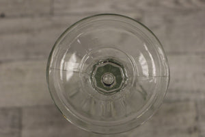 Vintage Clear Heavy Glass Footed Milkshake Sundae Parfait Glass - 6" - Used