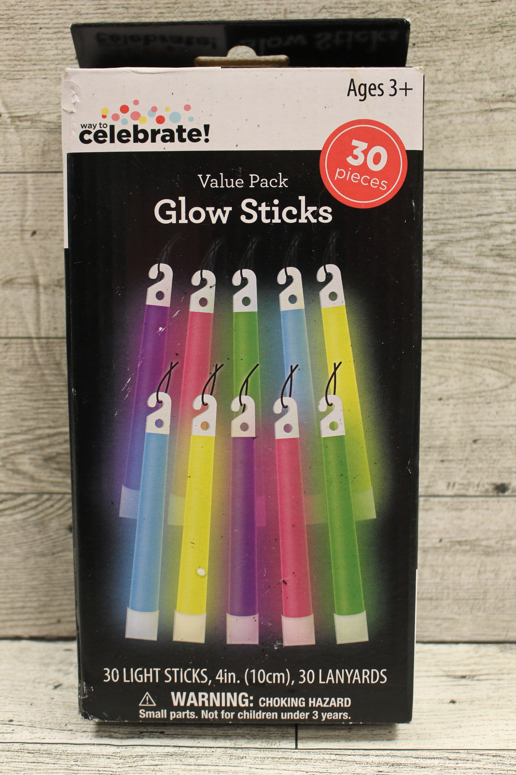 Way To Celebrate Value Pack Glow Sticks - 30 Count - New