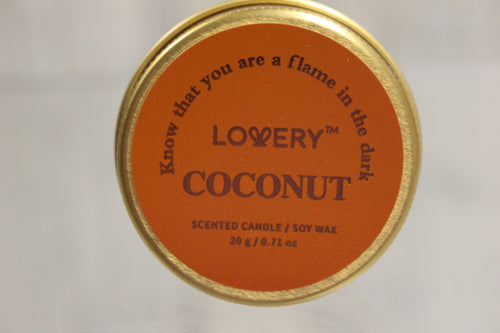 Lovery Coconut Soy Wax Scented Mini Candle - 0.71 oz - New