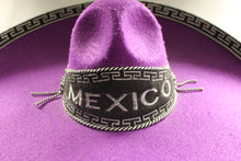 Load image into Gallery viewer, Salazar Yepez Mexican Mariachi Sombrero Purple Hat - 23&quot; Across - Adult - Used