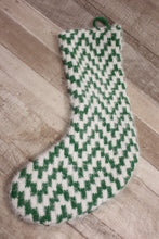 Load image into Gallery viewer, Wondershop By Target Plaid Knitted Style Stocking - Green &amp; White - New