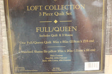 Load image into Gallery viewer, Loft Collection 3 Piece Quilt Set - Charlot - Full/Queen - New
