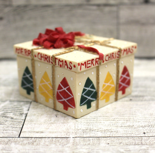 Merry Christmas Trinket Box - Used