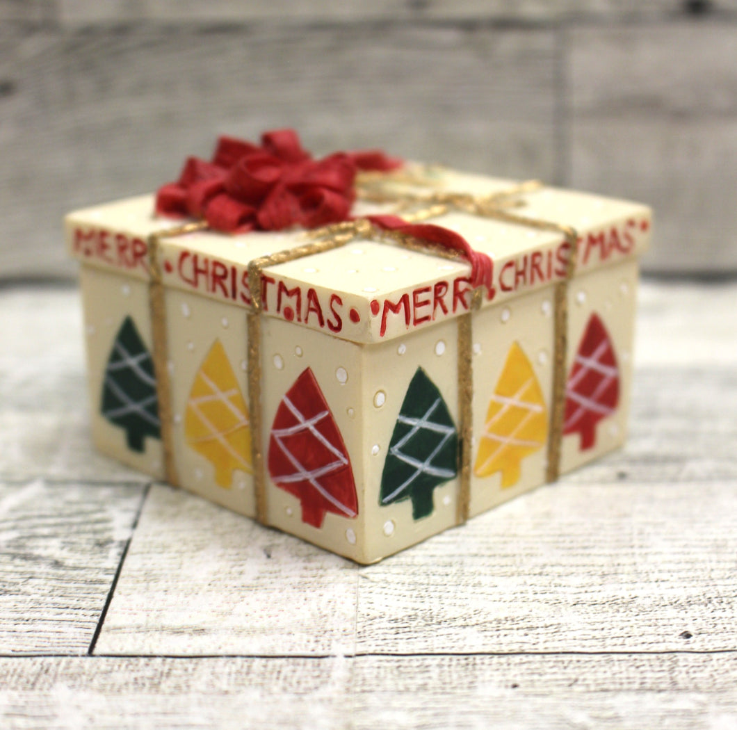 Merry Christmas Trinket Box - Used