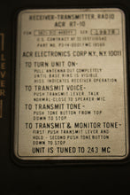 Load image into Gallery viewer, Vintage US Military ACR RT-10 Survival Radio Transmitter - K308A - Used