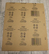 Load image into Gallery viewer, Gator 11 &quot; L x 9 &quot; W 80 Grit Medium Aluminum Oxide Sandpaper - Pack of 2 Sheets