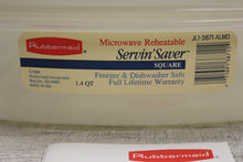 Load image into Gallery viewer, Vintage 1988 Rubbermaid Servin&#39; Saver with Almond Lid - 1.4 Qt - JL1-3871