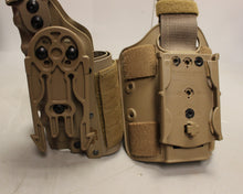 Load image into Gallery viewer, Safariland 3085-73 Tactical Drop Leg Holster w/ Quick Attachment - Coyote - Used