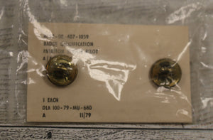 1979 Air Force Senior Pilot Aviation Qualification Badge - 8455-00-407-1059 -New