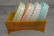 Load image into Gallery viewer, Vintage Tupperware Lot of 4 Pastel Wagon Sheel Coasters with Tray - Used