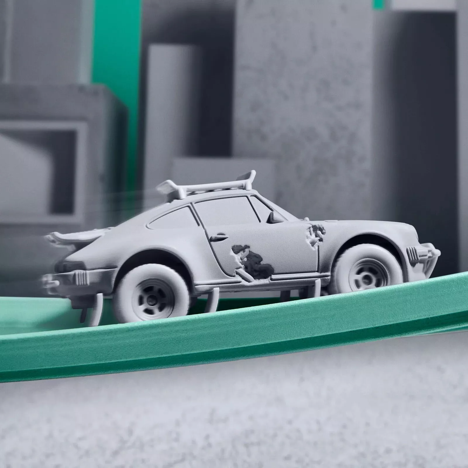 Mattel Creations Hot Wheels X Daniel Arsham Eroded Porsche Safari Mattel Creations Hot Wheels X Daniel Arsham Eroded Porsche Safari