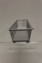 Load image into Gallery viewer, Set of 3 Rubbermaid Interlocking Silver Mesh Organizers - 9" x 3" - Used