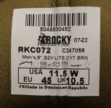 Load image into Gallery viewer, Rocky S2V Predator Military Boots - RKC072 - Size: 11.5W - Coyote Brown - New