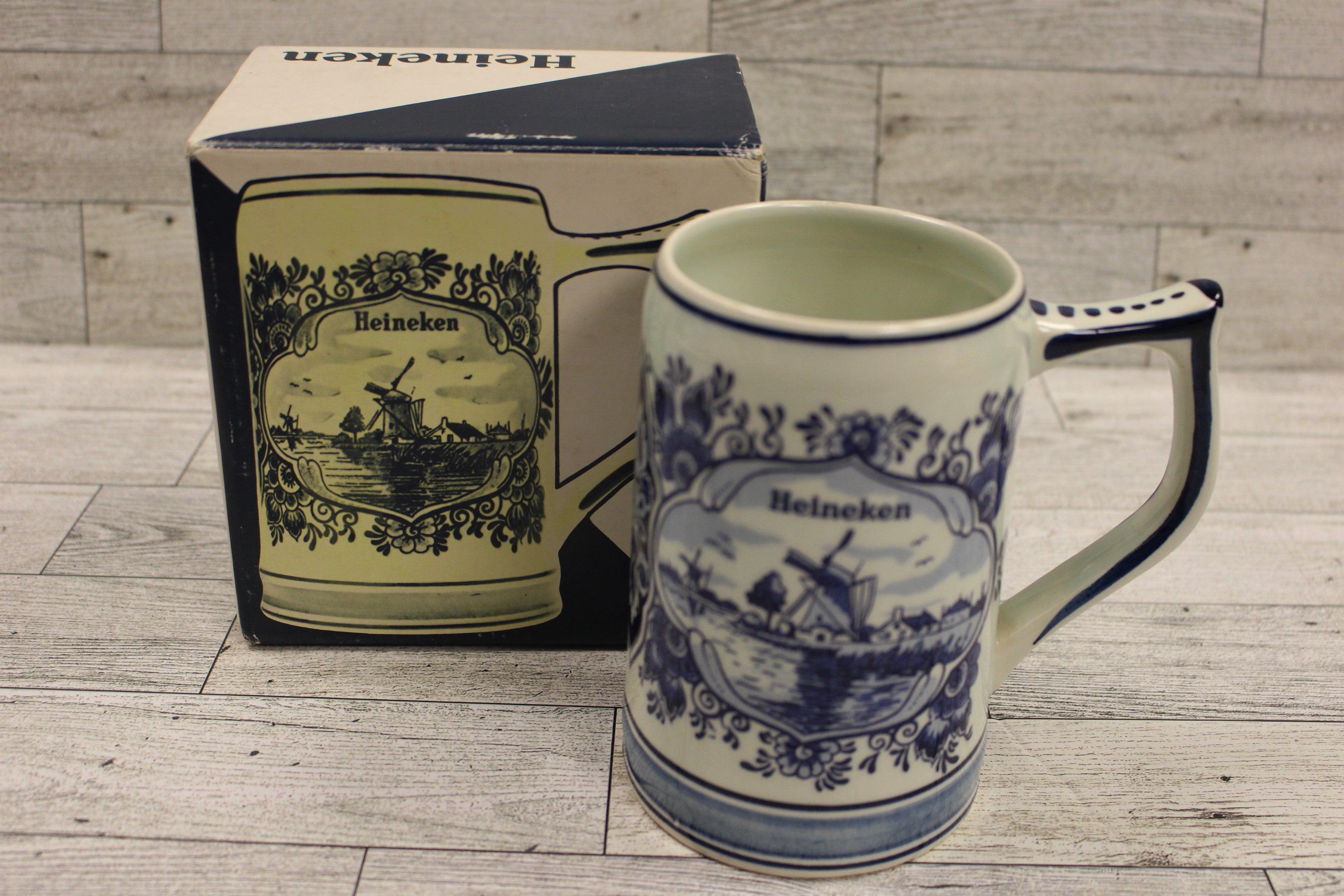 Heineken Holland Dutch Windmill German Beer Stein - Hand Painted