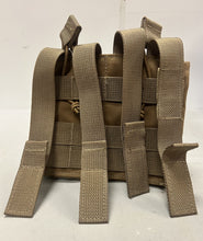 Load image into Gallery viewer, Resilience Tactical Double M4 / 5.56mm Mag Pouch with Bungee Top - Coyote - Used