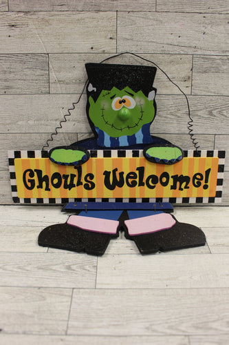 Ghouls Welcome Wall Hanging - Used