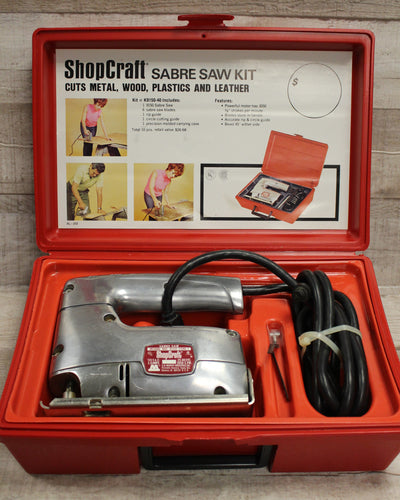 ShopCraft Sabre Saw Kit - Cuts Metal, Wood, Plastics, & Leather - K9150-40 -Used