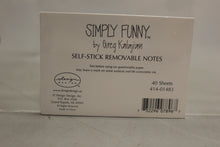 Load image into Gallery viewer, Simply Funny by Greg Kalajian Self-Stick Removable Notes -" Hard work..." - New