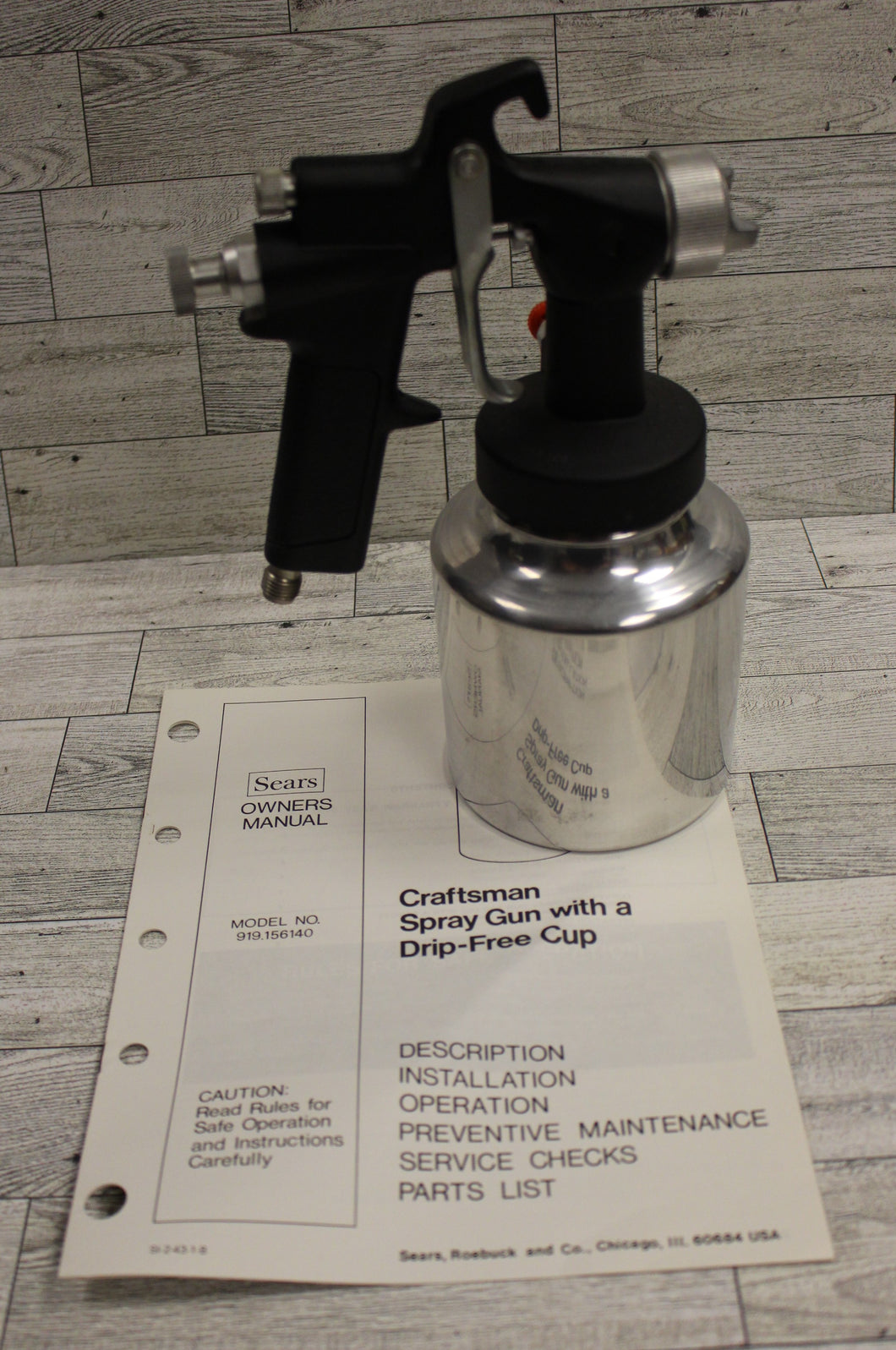 Craftsman Spray Gun with a Drip Free Cup New Military Steals