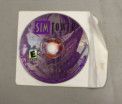 Sim Tower The Vertical Empire CD-ROM Game/Software - 1995 - CD Only - Used