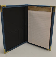 Load image into Gallery viewer, Samsill 7020 Business Portfolio Notepad Holder - 9x6 - Blue - Used