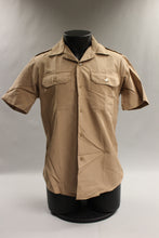 Load image into Gallery viewer, US Navy Creighton Men's Khaki Tan Short Sleeve Shirt - Size: Medium - Used