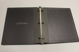 New York Loose Leaf Corp 3 Ring Binder - US Government - Black - Width: 1.5"