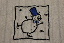 Load image into Gallery viewer, RITZ Christmas Skating Stick SnowmanTowel - Used (#3)