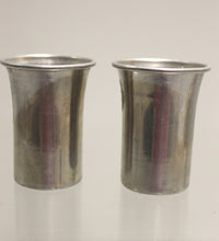 Load image into Gallery viewer, Set of 2 Vintage Aluminum Shot Glasses - Used