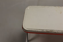 Load image into Gallery viewer, Vintage 1950s White Enamel Tin 2-Tier Collapsible Spice Rack - Used