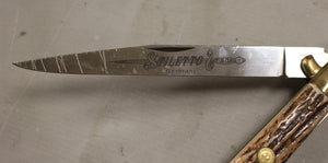 Vintage Kissing Crane KC-49 Stiletto Germany Folding Knife - Used