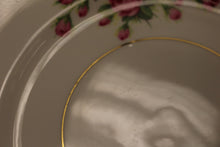 Load image into Gallery viewer, Vintage 1950s Rosina Bone China Serving Plate - 10" - Pink &amp; Gold Floral - Used
