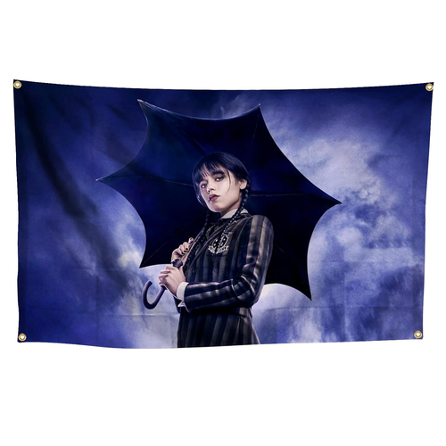 Wednesday Addams Tapestry Flag Banner - 3x5 - New